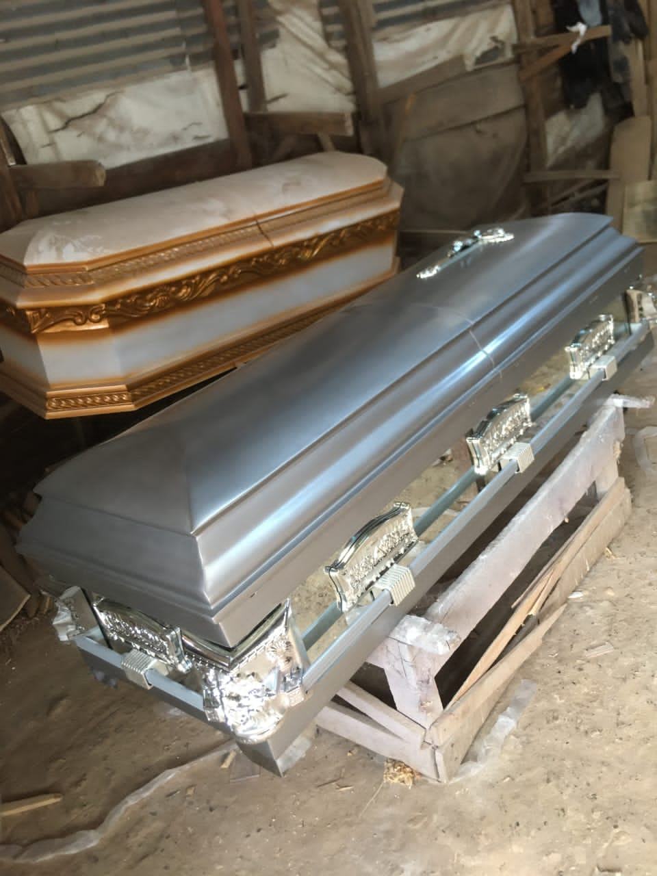 Silver Grey Casket