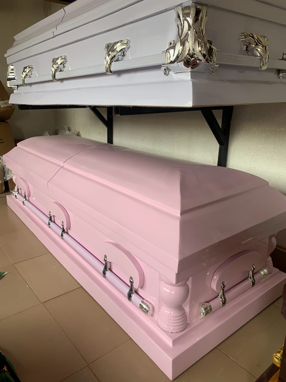 Pink & White Casket
