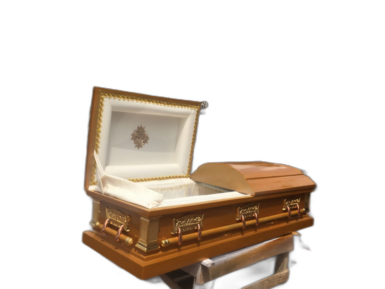 Golden Oak Casket